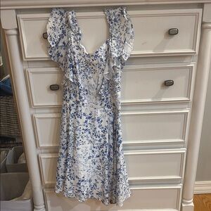 Francesca's Collections Silver Sequin Mini Dress